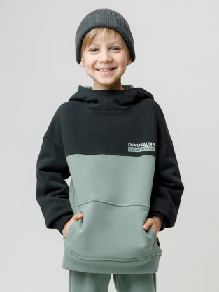 Худи для мальчика, артикул: КР 302162, цвет: хаки