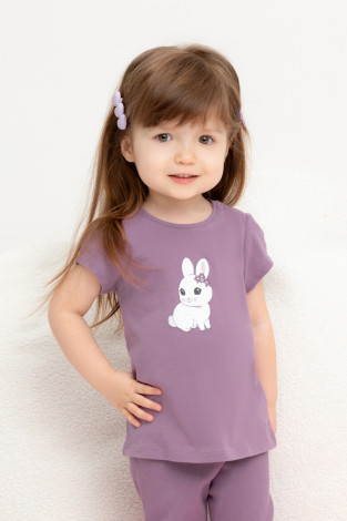 Футболка для девочки, артикул: КР 302384, цвет: бордовый