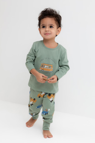 Пижама для мальчика, артикул: К 1606, цвет: зеленый