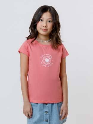 Футболка для девочки, артикул: КП 302763, цвет: розовый