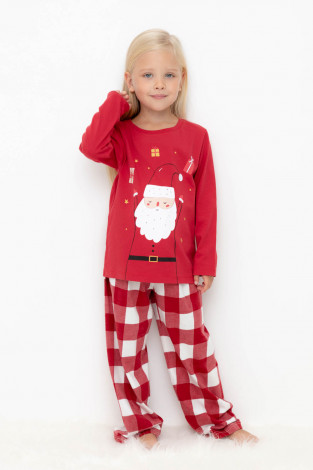 Пижама для девочки, артикул: К 1619, цвет: красный