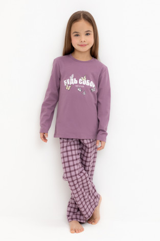 Пижама для девочки, артикул: К 1623, цвет: бордовый