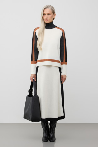 Юбки женские для мам, артикул: ЕВ 742/ш, цвет: сливки2