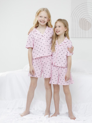 Пижама для девочки, артикул: МП 1667, цвет: розовый