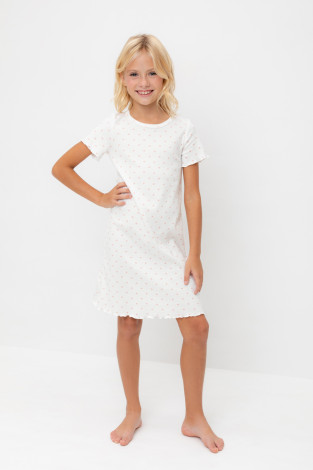 Ночная сорочка для девочки, артикул: К 1180/24, цвет: бежевый
