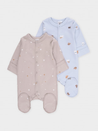 Комбинезон для новорожденных, артикул: К 6541-2уп, цвет: светло-серый5
