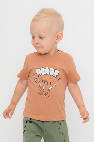 Футболка для мальчика, артикул: КР 302700, цвет: коричневый