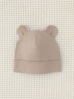 Шапочка ясельная для новорожденных, артикул: К 8093, цвет: коричневый