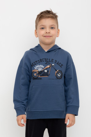 Толстовки для мальчика, артикул: К 302480, цвет: синий