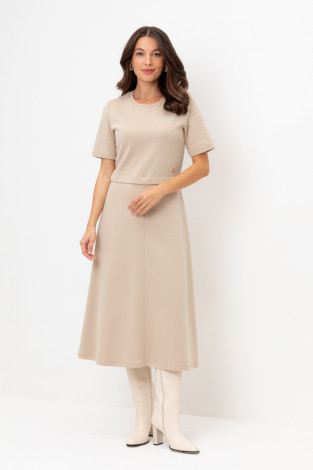 Платья женские для мам, артикул: ЕВТ 5058, цвет: бежевый