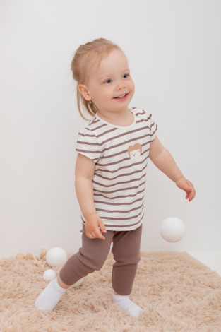 Бриджи для девочки, артикул: КР 400597, цвет: коричневый