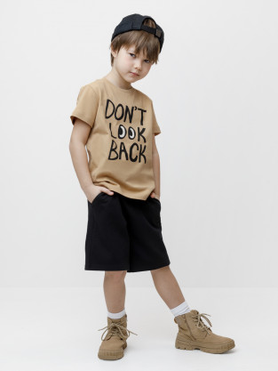 Футболка для мальчика, артикул: К 302704, цвет: бежевый