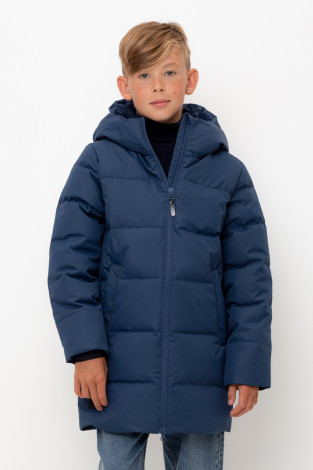 Пальто, плащи для мальчика, артикул: ВК 34070/1 УЗГ (122-158), цвет: синий