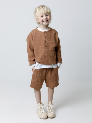 Шорты, артикул: ТК 40044, цвет: коричневый