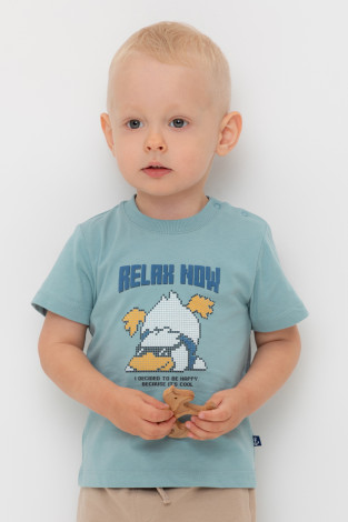 Футболка для мальчика, артикул: КР 302756, цвет: голубой