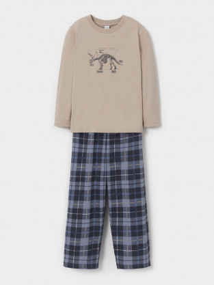 Пижама для мальчика, артикул: К 1600, цвет: бежевый