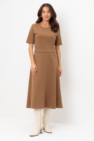 Платья женские для мам, артикул: ЕВТ 5058, цвет: коричневый