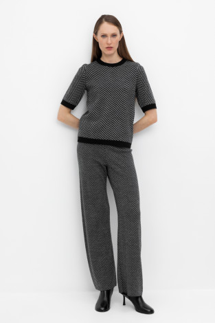 Брюки женские для мам, артикул: ЕВ 437/24ш, цвет: черный