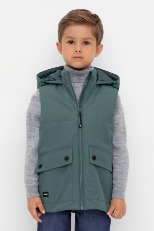 Жилеты для мальчика, артикул: ВК 35011/14 ГР (128-158), цвет: зеленый