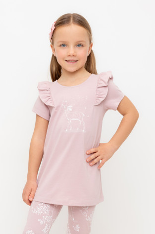 Блузка для девочки, артикул: КР 5904, цвет: розовый