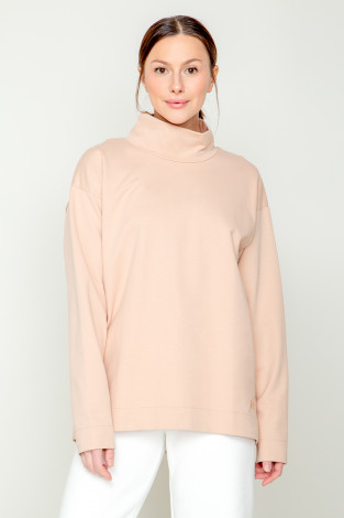 Джемперы женские для мам, артикул: ЕВТ 3122, цвет: светло-бежевый