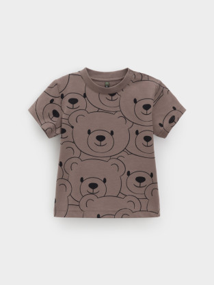 Футболка для мальчика, артикул: КР 302537, цвет: коричневый