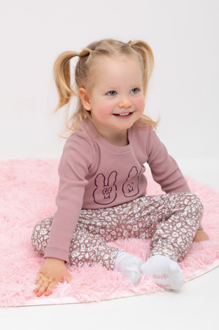 Брюки для девочки, артикул: КР 400639, цвет: розовый