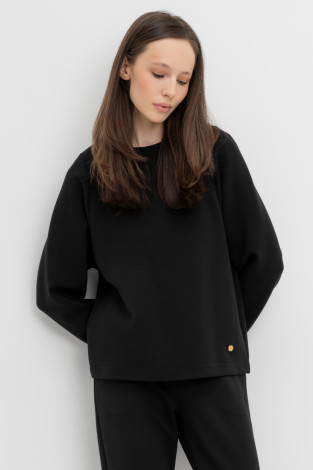 Джемперы женские для мам, артикул: ЕВТ 3256, цвет: черный