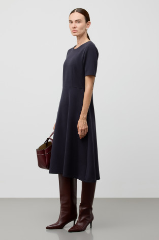 Платья женские для мам, артикул: ЕВТ 5097, цвет: синий