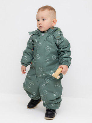 Комбинезоны утепленные для мальчика, артикул: ВК 60085/н/56 УЗГ, цвет: зеленый