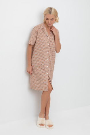 Халаты женские для мам, артикул: Е 50027, цвет: сахар