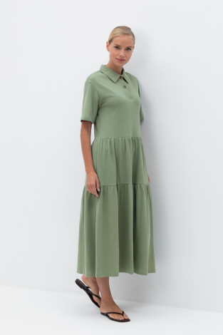 Платья женские для мам, артикул: ЕВТ 5050, цвет: хаки