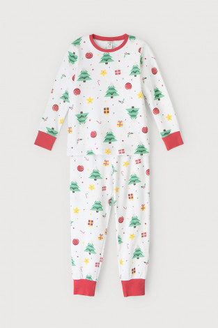 Пижама для девочки, артикул: К 1552, цвет: белый