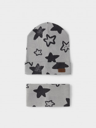 Шапка для мальчика, артикул: К 8171, цвет: серый