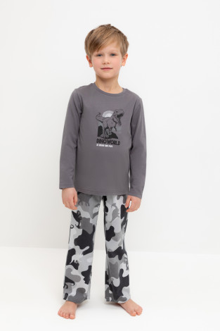 Пижама для мальчика, артикул: К 1600, цвет: темно-серый