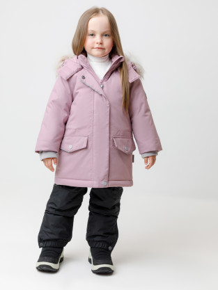Куртка для девочки, артикул: ВК 38112/5 ГР, цвет: светло-розовый