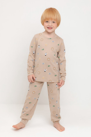 Пижама для мальчика, артикул: К 1552, цвет: бежевый