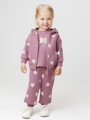 Брюки для девочки, артикул: КР 400849, цвет: бордовый