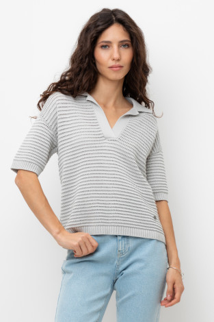 Джемперы женские для мам, артикул: ЕВ 30202, цвет: светло-серый5