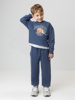 Брюки для мальчика, артикул: КР 400661, цвет: синий