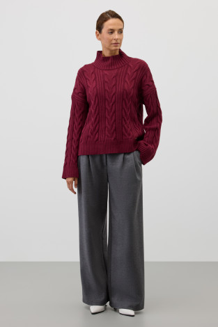 Джемперы женские для мам, артикул: ЕВ 30262/ш, цвет: фиолетовый