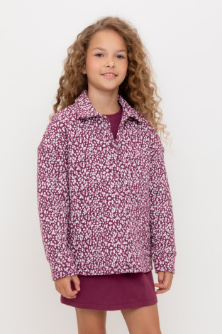 Рубашка для девочки, артикул: КР 302578, цвет: бордовый