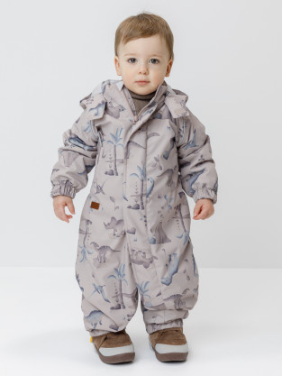 Комбинезоны утепленные для мальчика, артикул: ВК 60085/н/82 Ал, цвет: бежевый