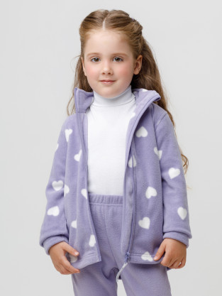 Куртка для девочки, артикул: ФЛ 34025/н/41 ГР, цвет: фиолетовый