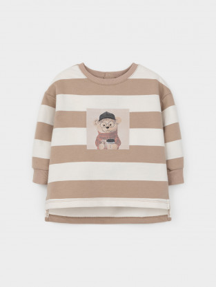 Свитшоты для мальчика, артикул: КР 302911, цвет: бежевый