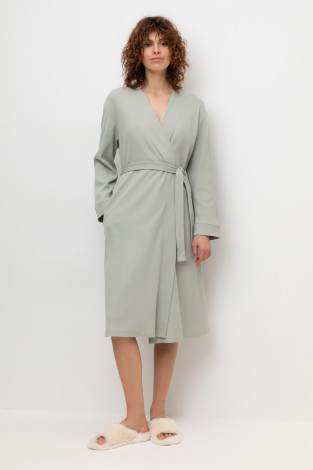 Халаты женские для мам, артикул: Е 50014/24, цвет: зеленый