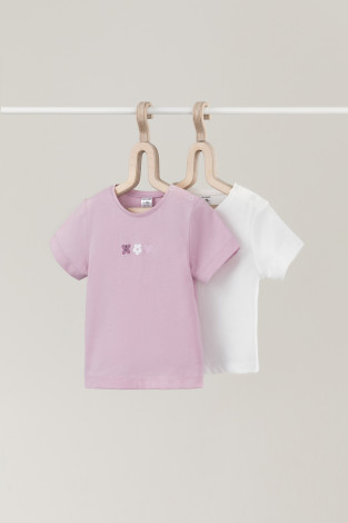 Футболка для новорожденных, артикул: К 302759-2уп, цвет: сахар