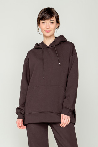 Толстовки женские для мам, артикул: ЕВТ 3119/24, цвет: коричневый