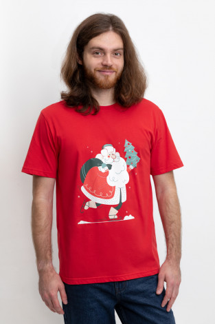 Футболки мужские, артикул: Е 3077, цвет: красный