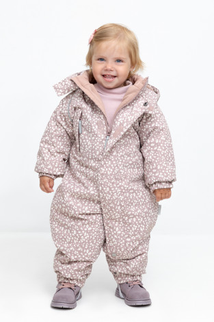 Комбинезоны утепленные для девочки, артикул: ВК 60032/н/46 Ал, цвет: розовый